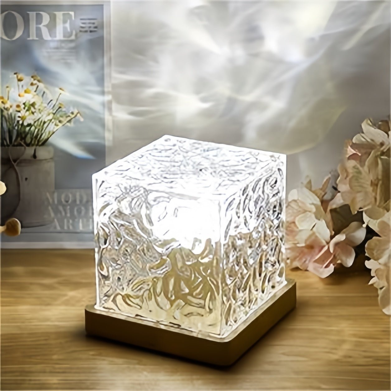 Dynamic Rotating Ocean Water Ripple Lamp white light