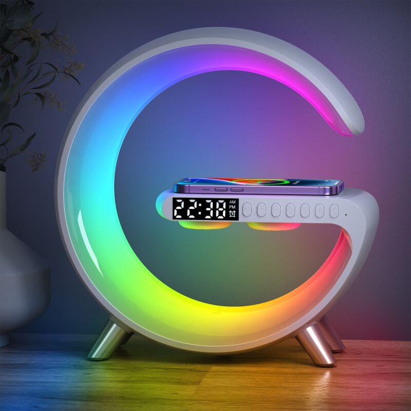 G-Shape LED Wireless Charging Speaker Lamp