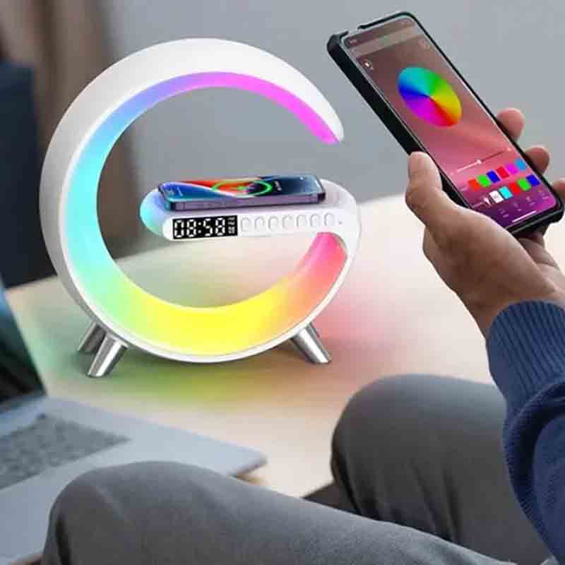 G-Shape LED Wireless Charging Speaker Lamp