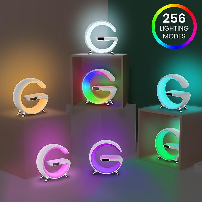 G-Shape LED Wireless Charging Speaker Lamp