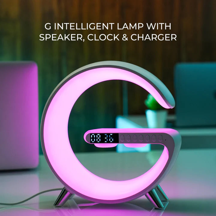 G-Shape LED Wireless Charging Speaker Lamp