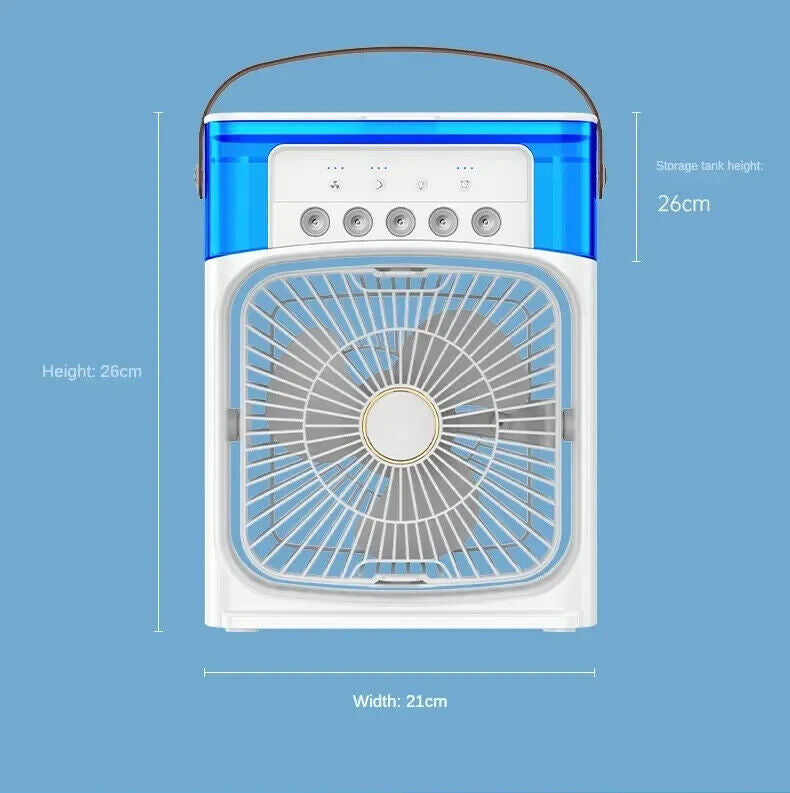 Portable Mini Mist Air Cooler 3-In-1 Conditioner.