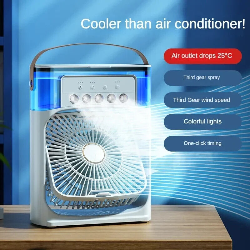 Portable Mini Mist Air Cooler 3-In-1 Conditioner.