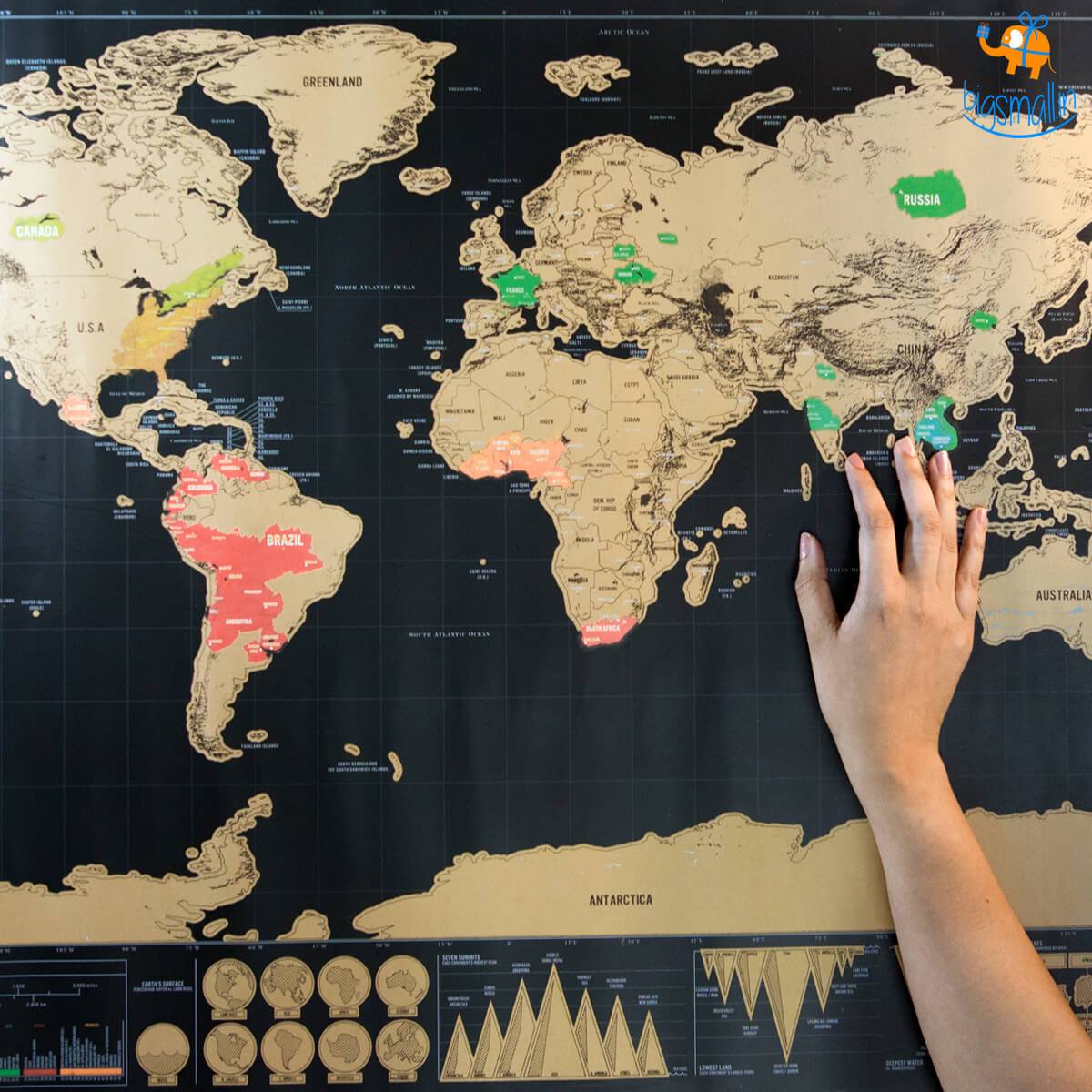 Explore & Scratch World Map Edition - Cutesy Poo