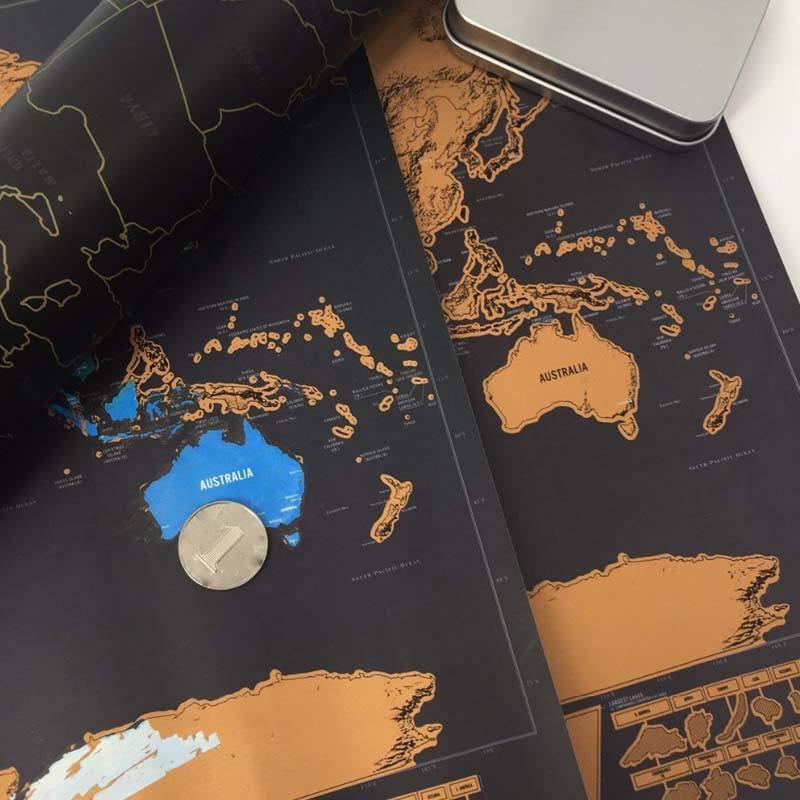 Explore & Scratch World Map Edition - Cutesy Poo