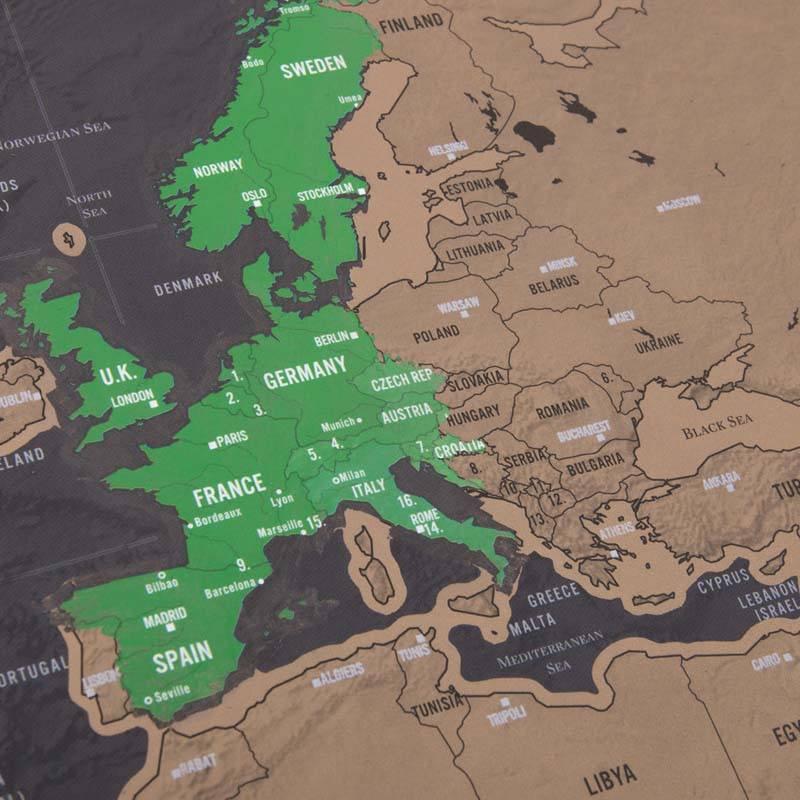 Explore & Scratch World Map Edition - Cutesy Poo
