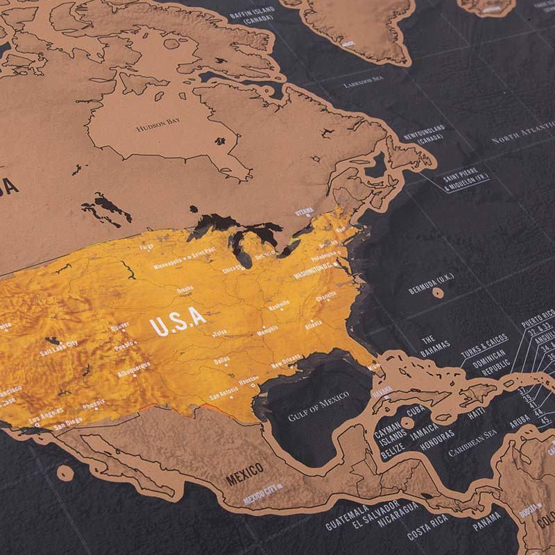 Explore & Scratch World Map Edition - Cutesy Poo