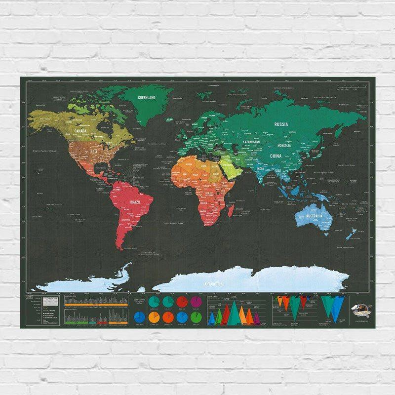Explore & Scratch World Map Edition - Cutesy Poo