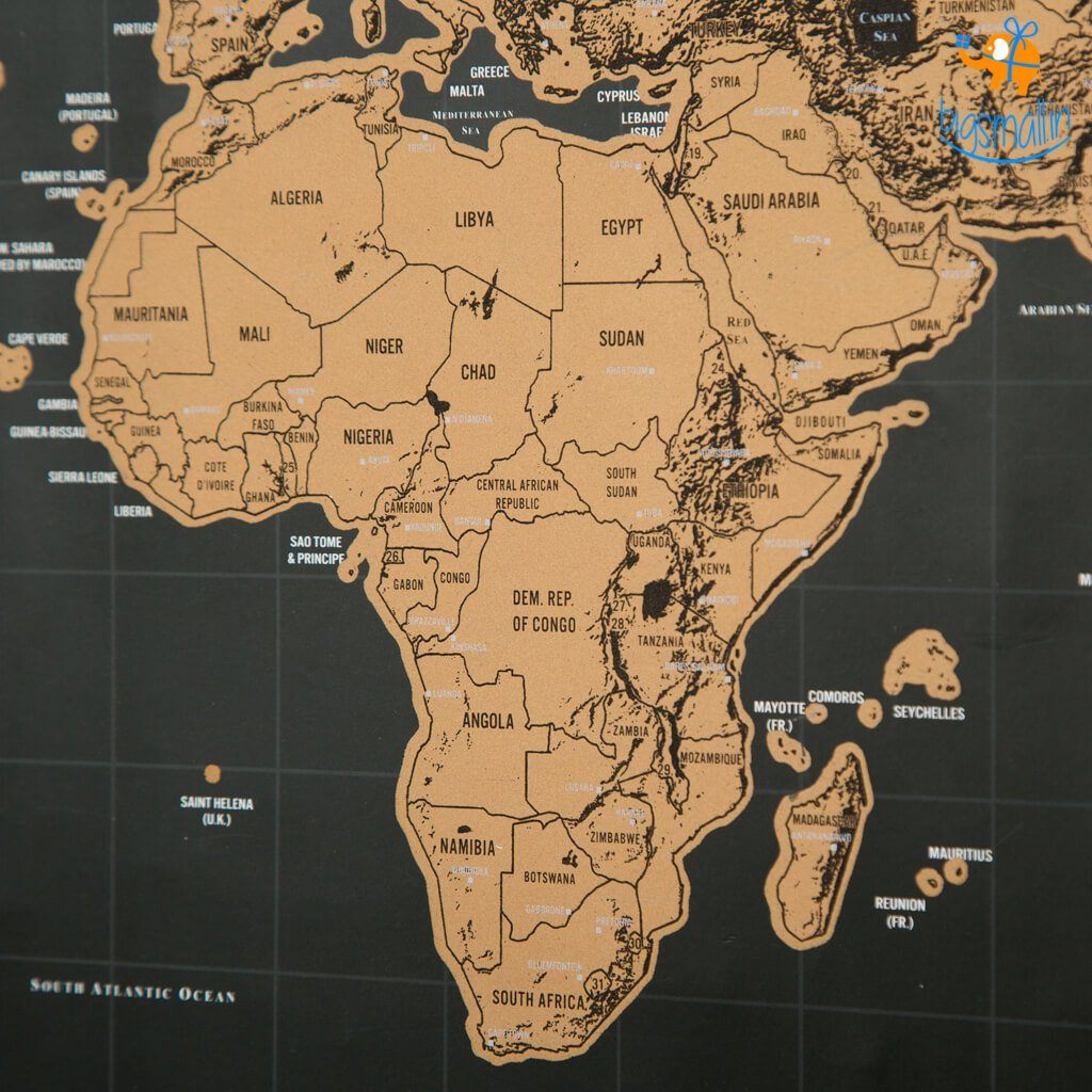 Explore & Scratch World Map Edition - Cutesy Poo