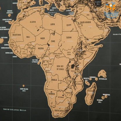 Explore & Scratch World Map Edition - Cutesy Poo