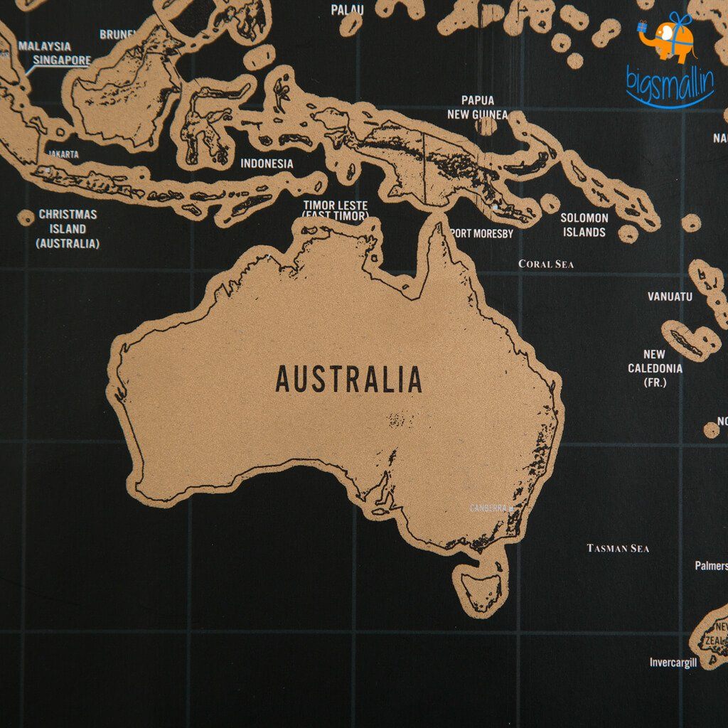 Explore & Scratch World Map Edition - Cutesy Poo