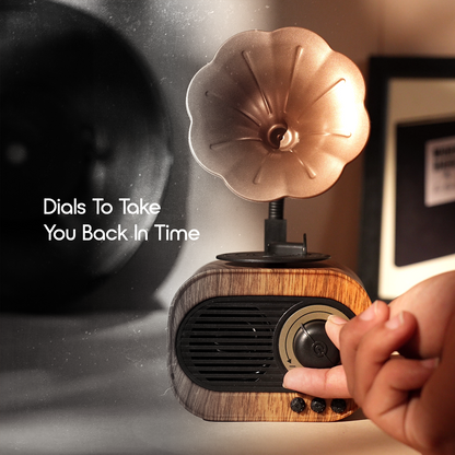 Vintage Gramophone Bluetooth Speaker - Cutesy Poo