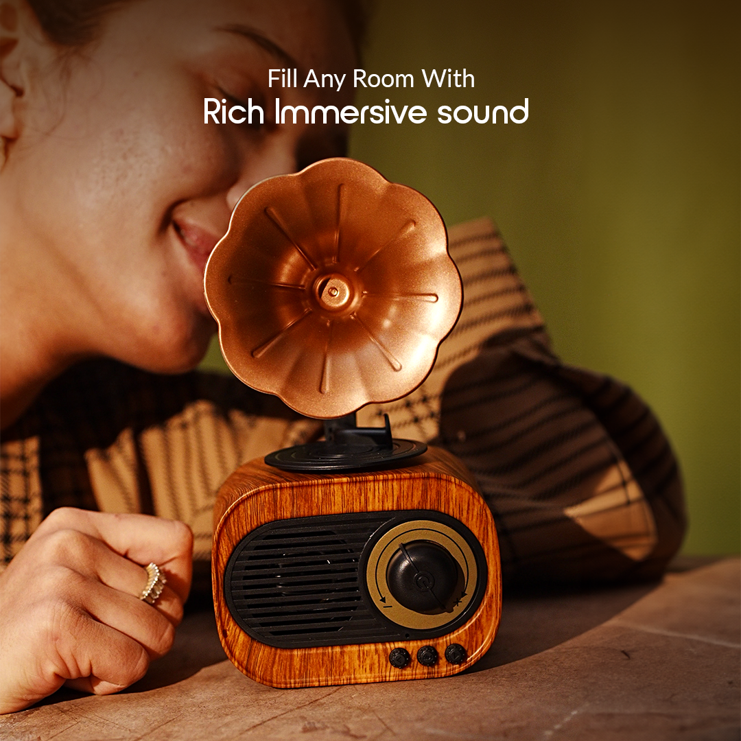 Vintage Gramophone Bluetooth Speaker - Cutesy Poo