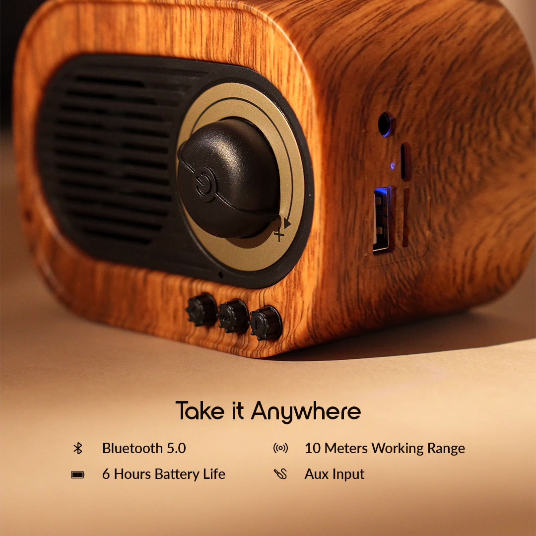 Vintage Gramophone Bluetooth Speaker - Cutesy Poo